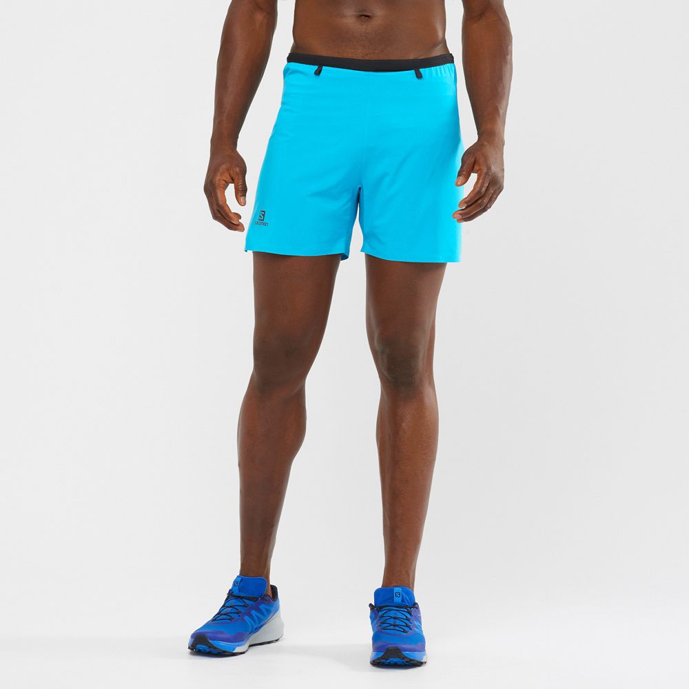 Shorts Salomon Homme Turquoise - Salomon SENSE 5 - France (0967-LZVOT)